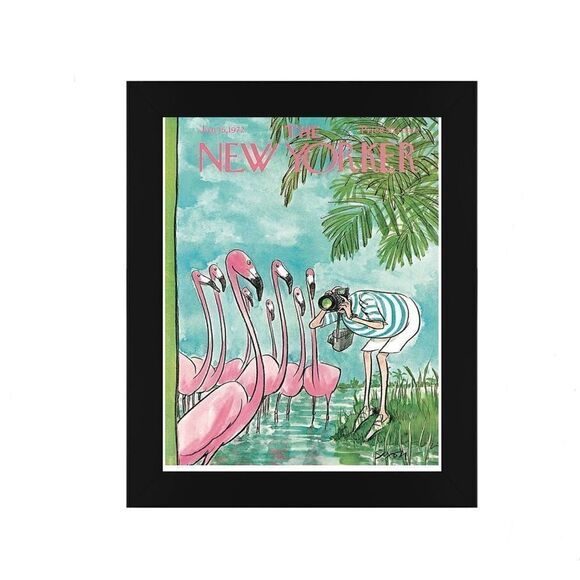 1972 New Yorker Magazine Flamingo Print - Picture 5 of 6